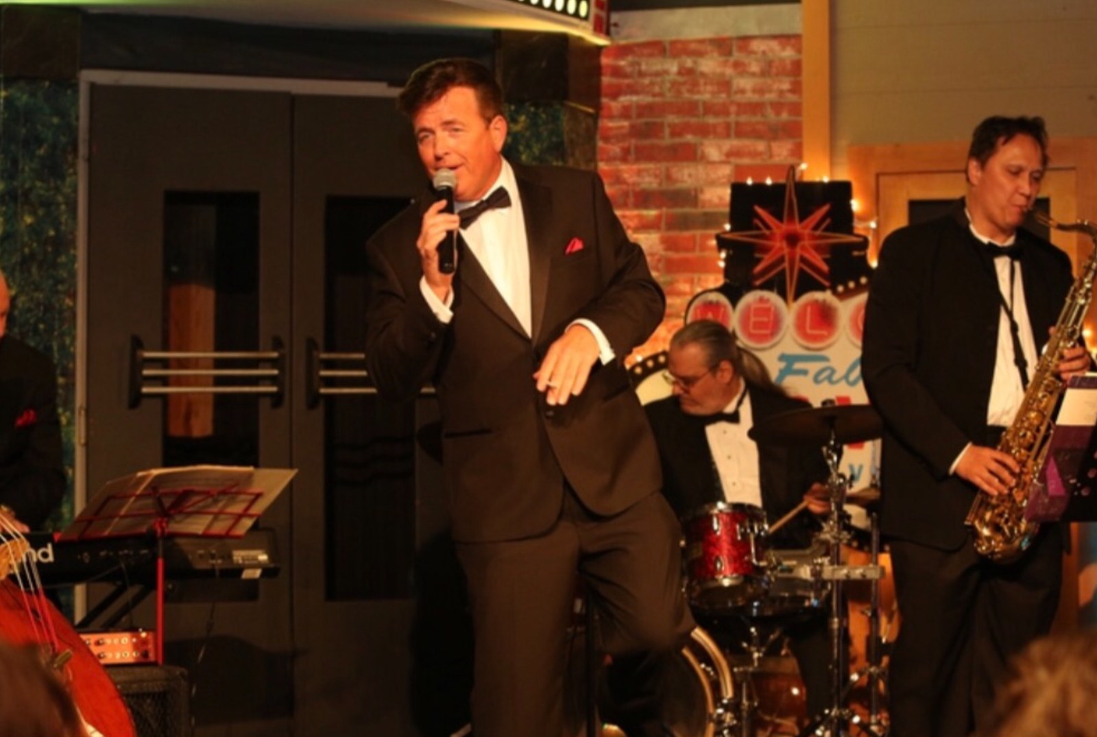 Bob Caudle performing live with the band